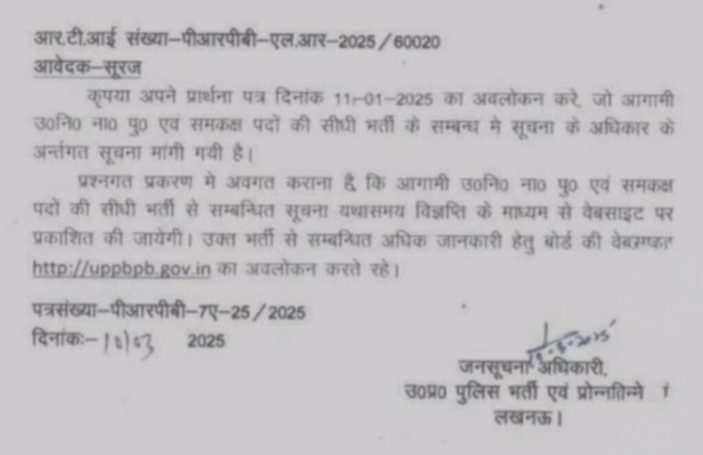 UPSI Vacancy New