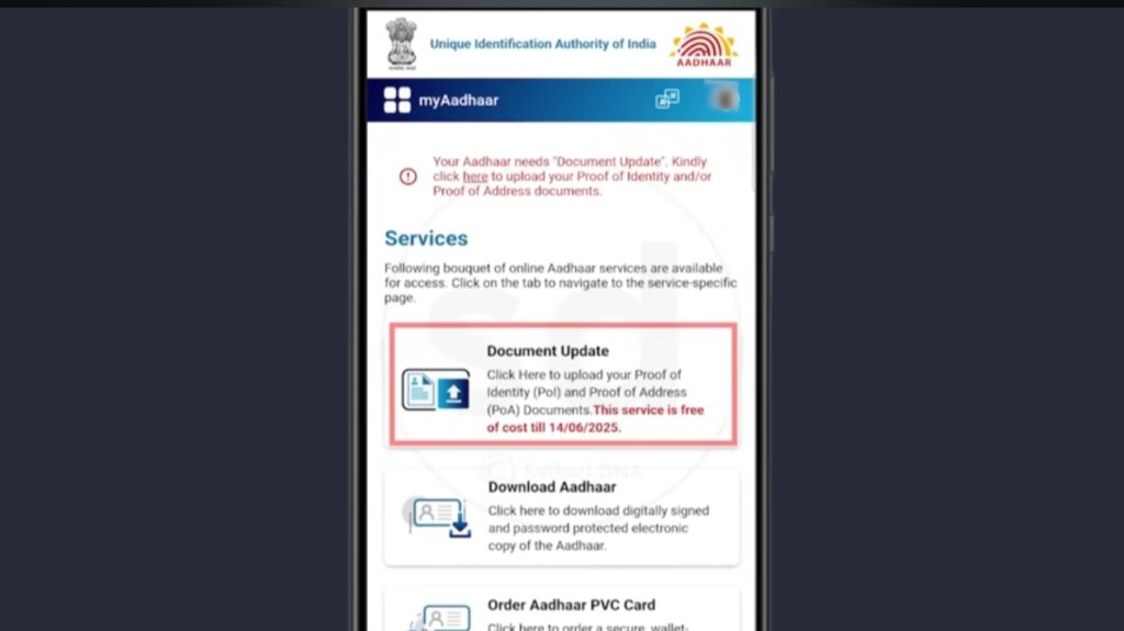 How can I update my Aadhaar card online April 2025?